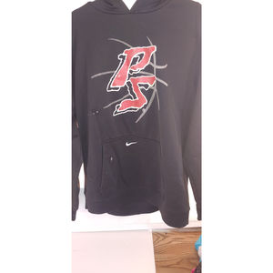 Nike thermafit black hoodie xl has cool ps logo